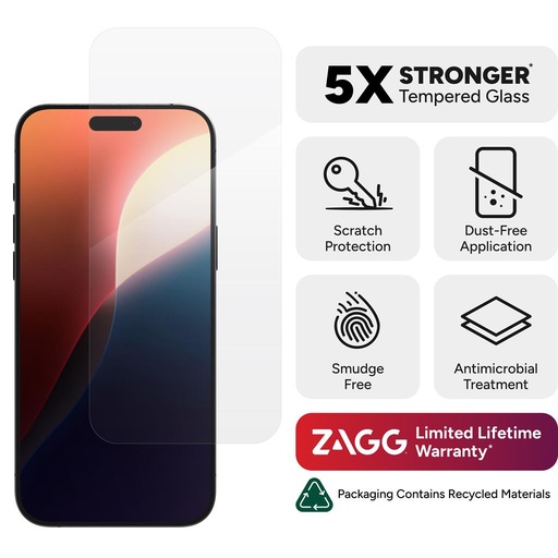 Apple iPhone 16 Pro Max ZAGG InvisibleShield Glass Elite protecție ecran sticlă securizată
