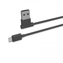 Hoco UPM10 microUSB kábel (L alakú), 1,2m, fekete