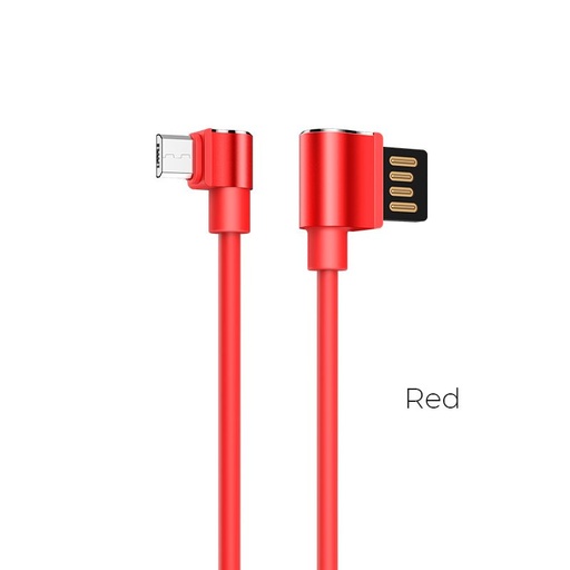 Hoco U37 1.2M L în formă de microUSB cablu (L în formă de), roșu