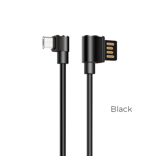 Hoco U37 1.2M L în formă de microUSB cablu (L în formă de), negru