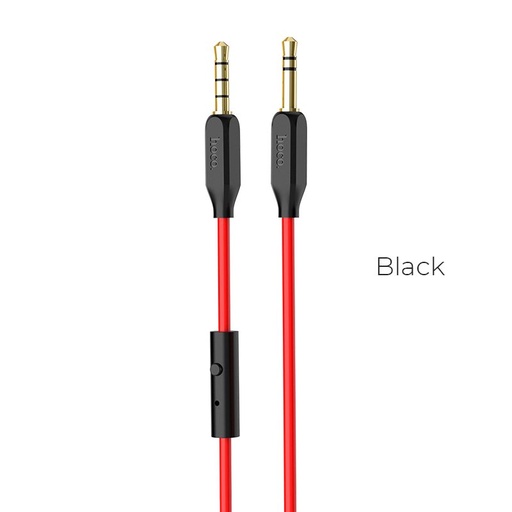 Hoco UPA12 AUX cablu cu microfon, negru