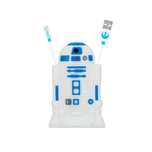 Star Wars R2D2 MFI licențiat lightning cablu, alb