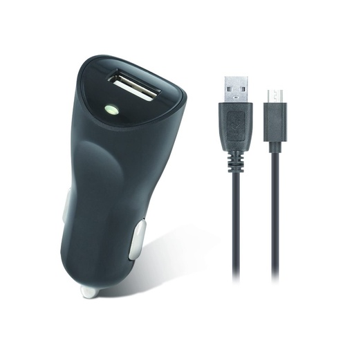 Setty auto încărcător (microUSB cablu), 2 USB port, 2A, negru