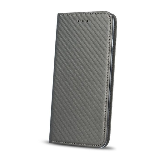 Apple iPhone X / iPhone XS smart carbon magnetic husă tip carte (Negru)