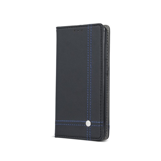 Huawei P10 Lite smart focus magnetic husă tip carte, negru - albastru cu fir
