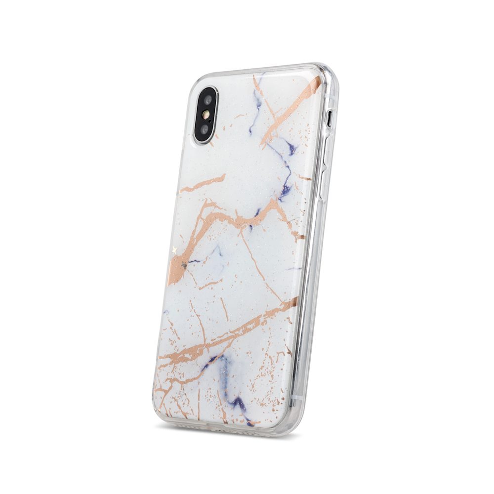 Huawei P Smart 2019 / Honor 10 Lite marmur hátlap tok (Fehér)