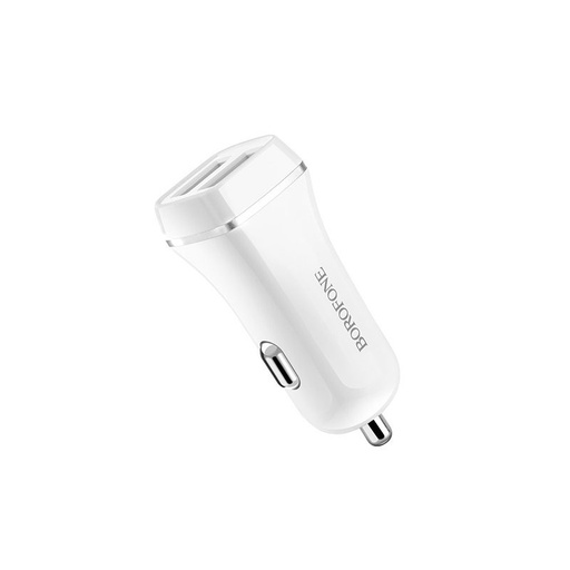 Borofone BZ2 auto încărcător (2xUSB port), 5V 2,4A, alb