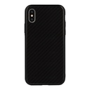 Apple iPhone X / iPhone XS carbon glass hátlap tok (Fekete)