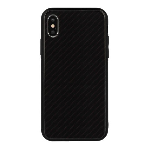 Apple iPhone X / iPhone XS carbon glass husă spate (Negru)