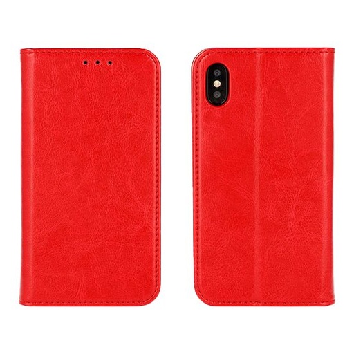 Huawei P30 original piele husă tip carte (Roșu)