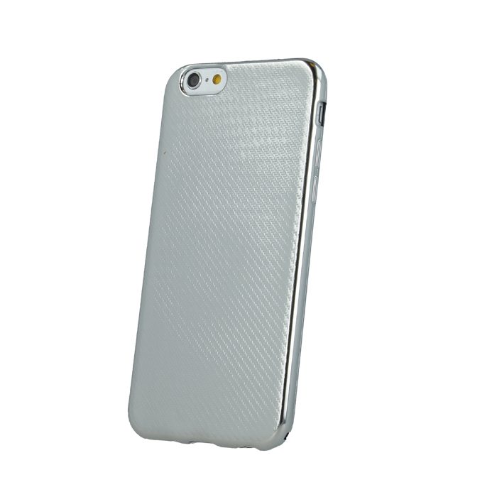 Samsung Galaxy S8 elegance carbon hátlap tok (Ezüst)