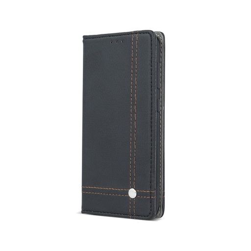 Huawei P10 Lite smart focus magnetic husă tip carte, negru - maro cu fir