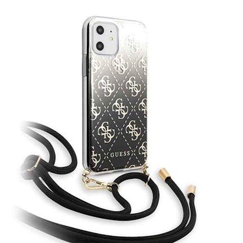 Apple iPhone 11 Guess 4G Electroplated Gradient husă (Negru) - GUHCN61WO4GBK