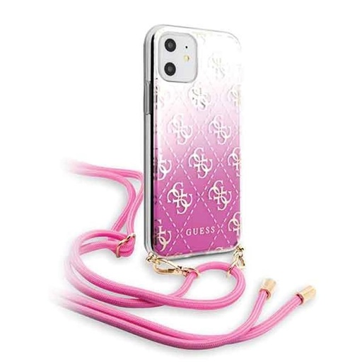 Apple iPhone 11 Guess 4G Electroplated Gradient husă (Roz) - GUHCN61WO4GPI