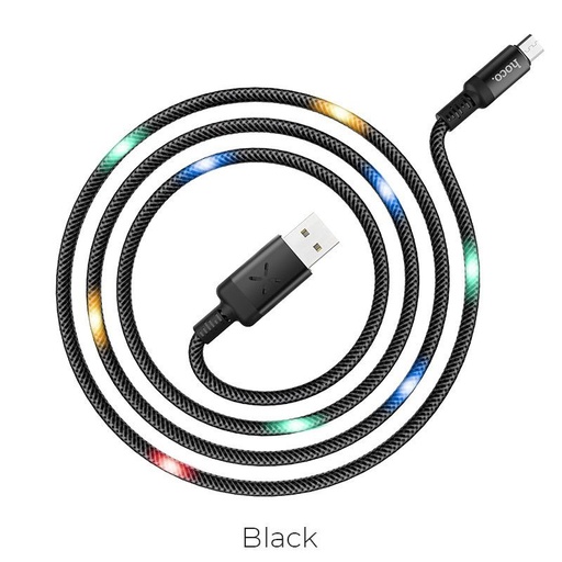Hoco U63 microUSB cablu, negru