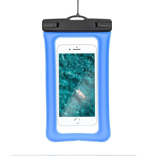 Universal dimensiune 70x160mm AIRBAG plastic cu fermoar rezistent la apă husă (Albastru)