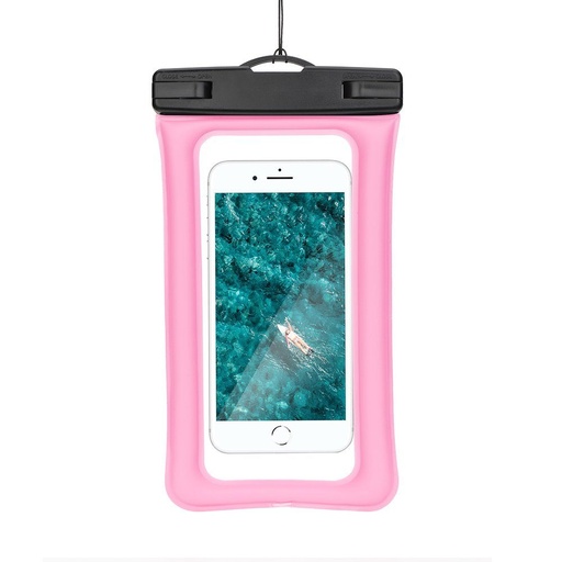 Universal dimensiune 70x160mm AIRBAG plastic cu fermoar rezistent la apă husă (Roz)