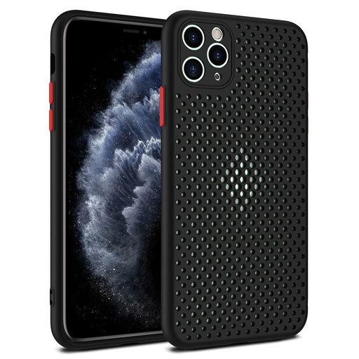 Apple iPhone 11 (6,1") breath respirabil husă spate, negru