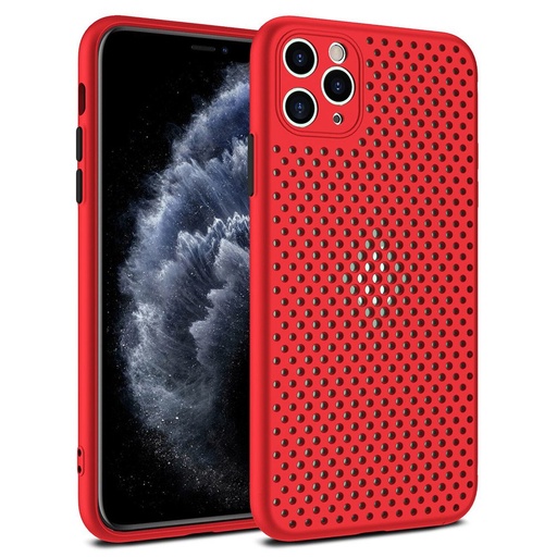 Apple iPhone 11 (6,1") breath respirabil husă spate, roșu