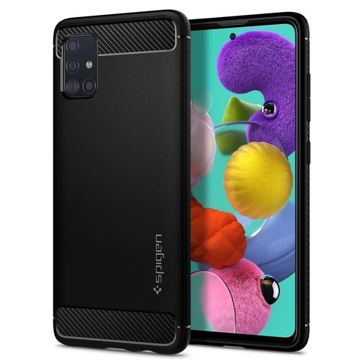 Samsung Galaxy A51 Spigen Rugged armor anti-șoc husă, negru