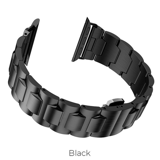 Hoco Apple Watch Series1/2/3/4/5 WB03 Grand steel strap(40mm), negru