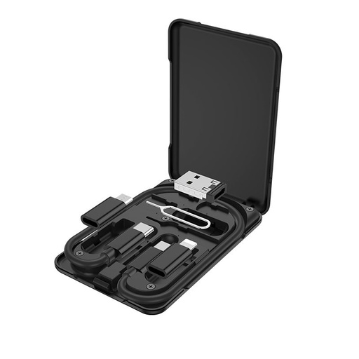 Hoco U86 6 in 1 de transfer de date (copiator de date) set negru