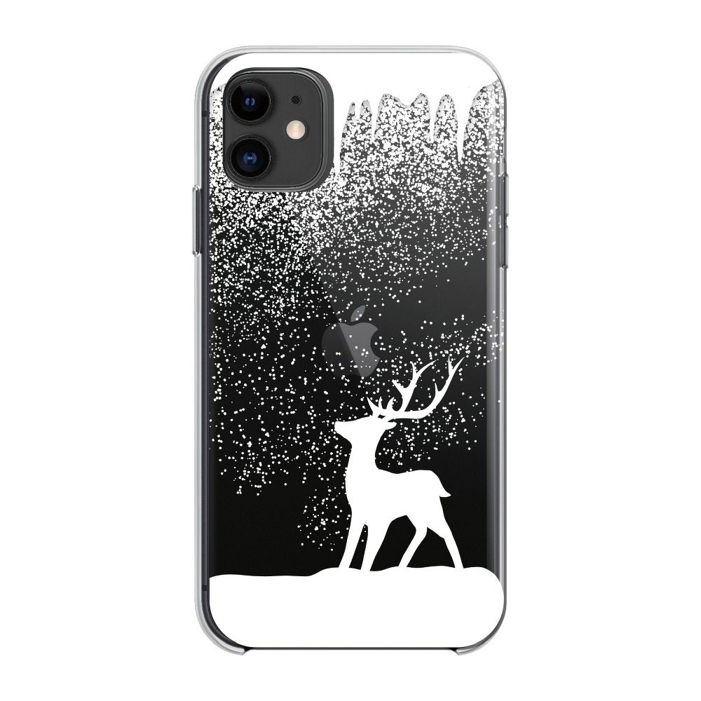 Samsung Galaxy A71 Winter szilikon hátlap tok (Reindeer (Átlátszó)