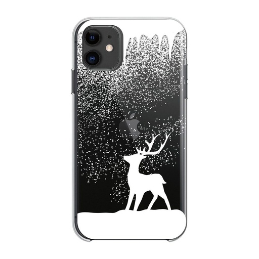 Samsung Galaxy A51 Winter silicon husă spate (Reindeer (Transparent)