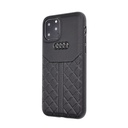 Apple iPhone 11 AUDI leather prémium hátlap tok (Fekete) - AU-TPUPCIP11R-Q8/D1-BK