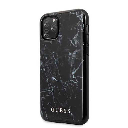 Apple iPhone 11 Pro Guess Marble husă (Negru) - GUHCN58PCUMABK