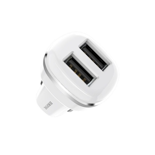 Borofone BZ13 auto încărcător (2xUSB port), 5V 2,4A, alb