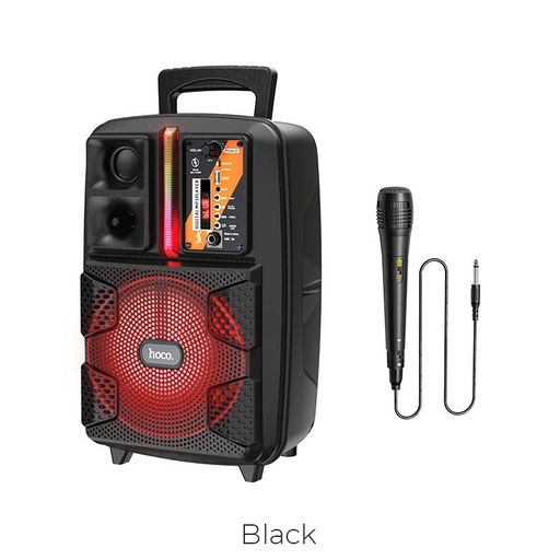 Hoco BS37 fără fir difuzor, BT V5.0, BT, FM, USB, AUX, TWS playback, 1800mAh, negru