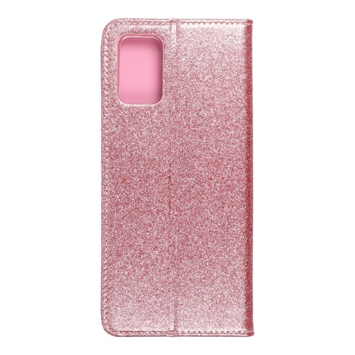 Samsung Galaxy A02s Forcell Shining husă tip carte, (Rosegold)