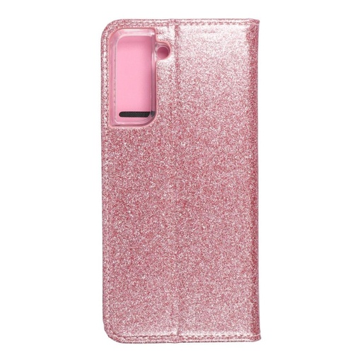 Samsung Galaxy S21 Forcell Shining husă tip carte, (Rosegold)