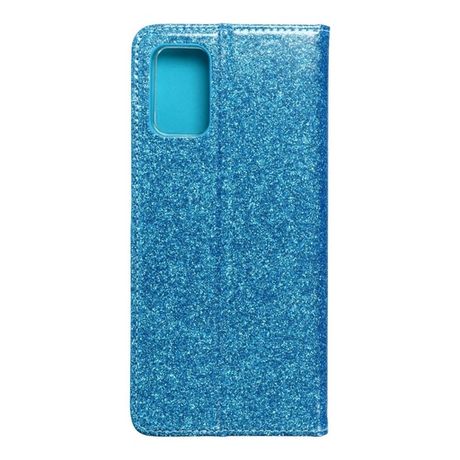 Samsung Galaxy A02s Forcell Shining husă tip carte, (Albastru deschis)