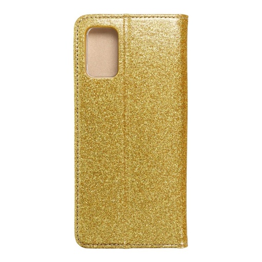 Samsung Galaxy A02s Forcell Shining husă tip carte, (Auriu)