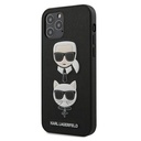 Apple iPhone 12 / iPhone 12 Pro Karl Lagerfeld faceplate prémium hátlap tok (Fekete - KLHCP12MSAKICKCBK)