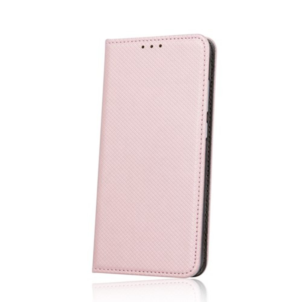 Apple iPhone 12 / iPhone 12 Pro smart magnet mágneses notesz tok (Rozéarany)