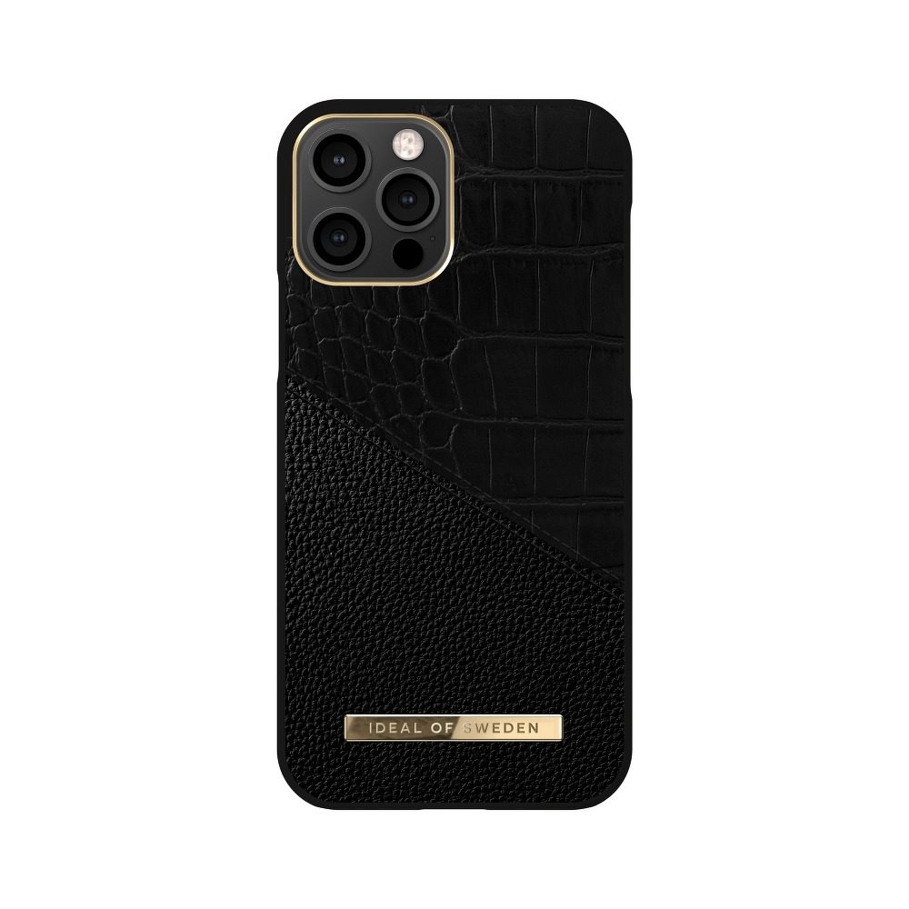 Apple iPhone 12/ 12 Pro iDeal Nightfall croco prémium hátlap tok (nightfall croco)