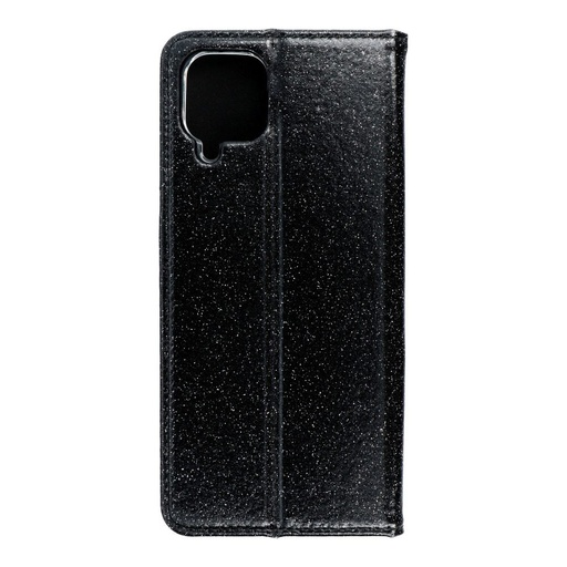 Samsung Galaxy A12 Forcell Shining husă tip carte, (Negru)