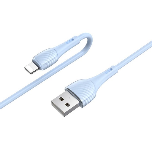 Hoco X49 lightning cablu, 2.4A, 1M, albastru