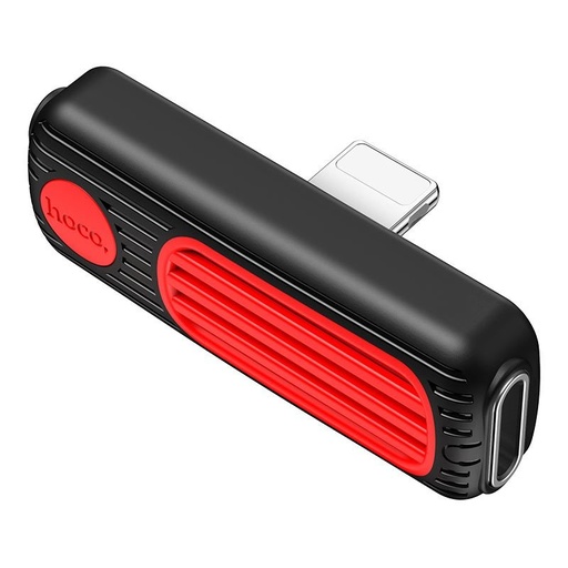 Hoco LS29 lightning distribuitor (lightning audio+lightning încărcător port), 2A, negru