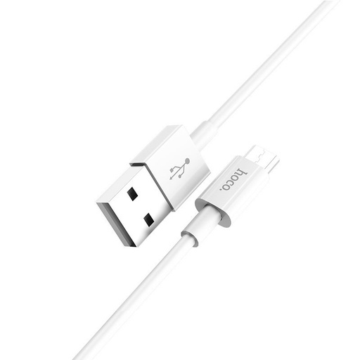 Hoco X23 microUSB cablu, 1M, alb