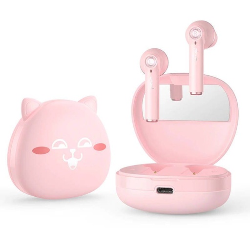 Picun HI CAT wireless headset, BT 5.0, pink