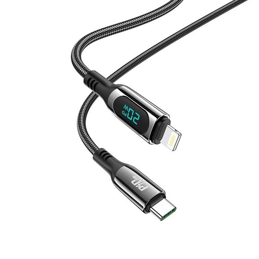 Hoco S51 lightning cablu (PD încărcător rapid), negru
