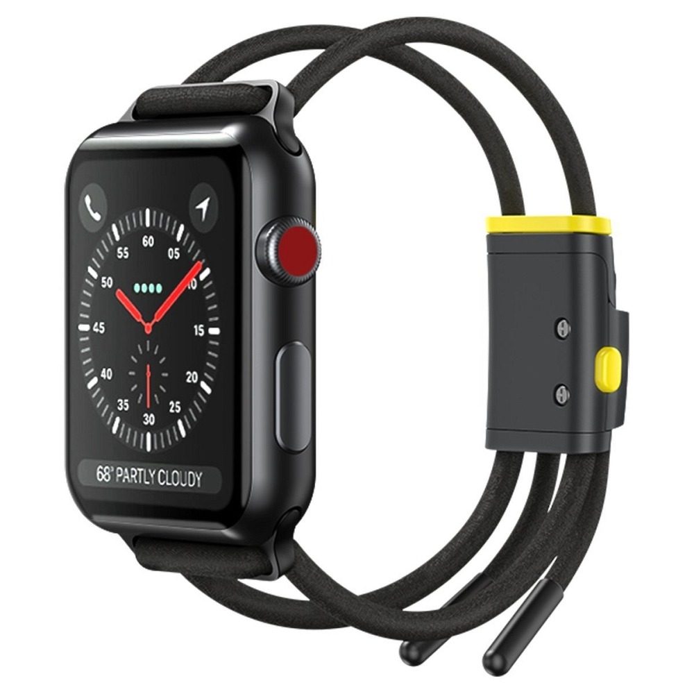 Apple Watch 6 44mm Baseus sportszíj, szürke - sárga - LBAPWA4-BGY