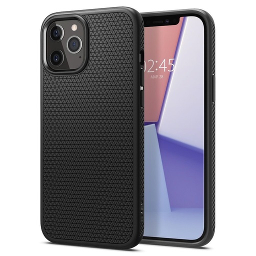 Apple iPhone 12 Spigen liquid air premium husă spate (Negru)