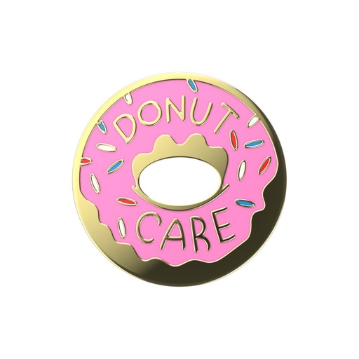 Enamel Donut pop socket, roz