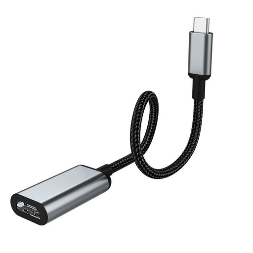 Hoco HB21 HDMI adapter, 4K 30Hz 3840*2160P, HDTV, 150mm, aluminiu aliaj, gri