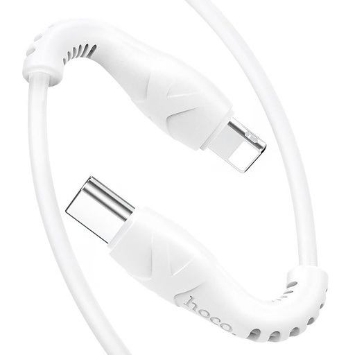 Hoco X55 lightning cablu (PD încărcător rapid), 1M, 3A, 20W, alb